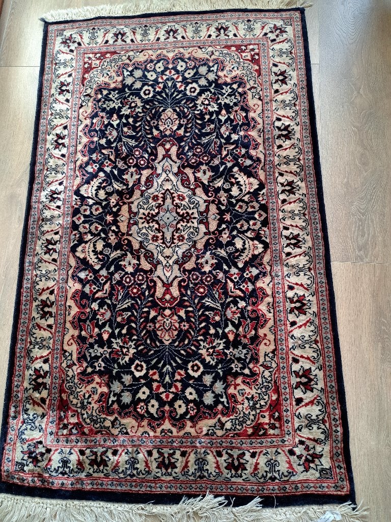 Oosters tapijt in een nette staat, Ophalen, 100 tot 150 cm, Blauw, 50 tot 100 cm