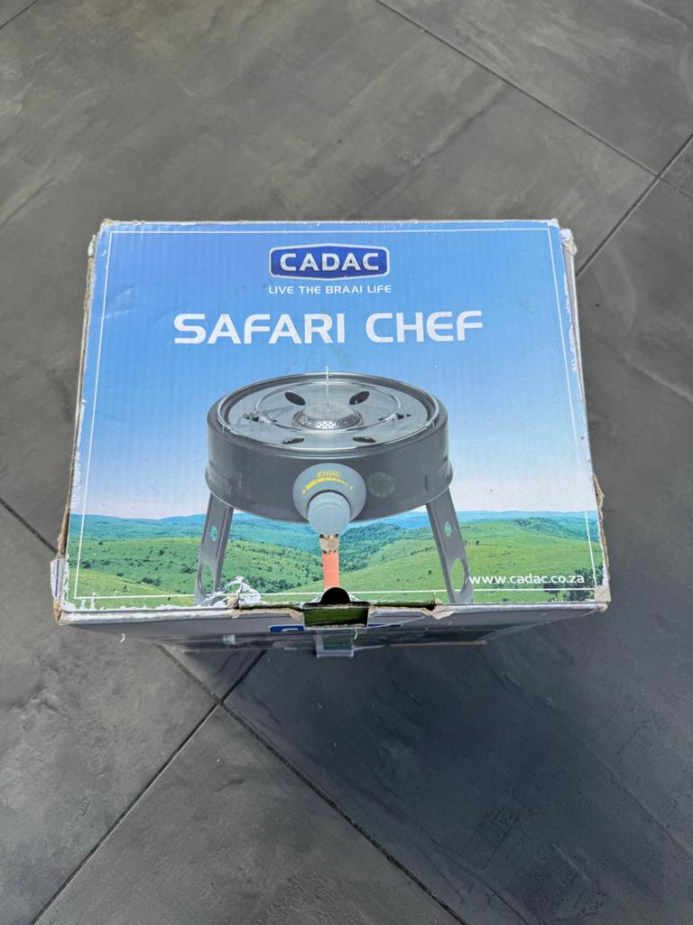 Cadac Safari Chef 2 BBQ/Skottelbraai met gasflessen, Ophalen of Verzenden, Gebruikt