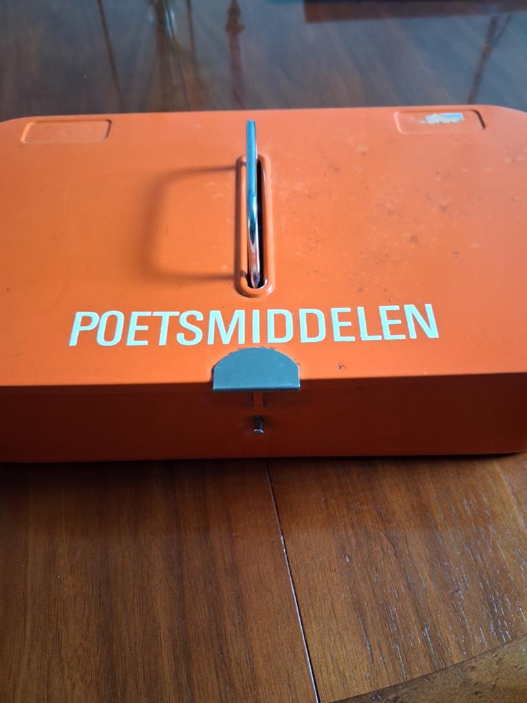 Vintage Brabantia poetsmiddelen trommel, Ophalen of Verzenden