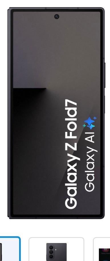 Samsung Galaxy Z Fold 7 256GB Nieuw factuur + Garantie, Telecommunicatie, Mobiele telefoons | Samsung, Samsung, Zwart, Nieuw, Ophalen of Verzenden