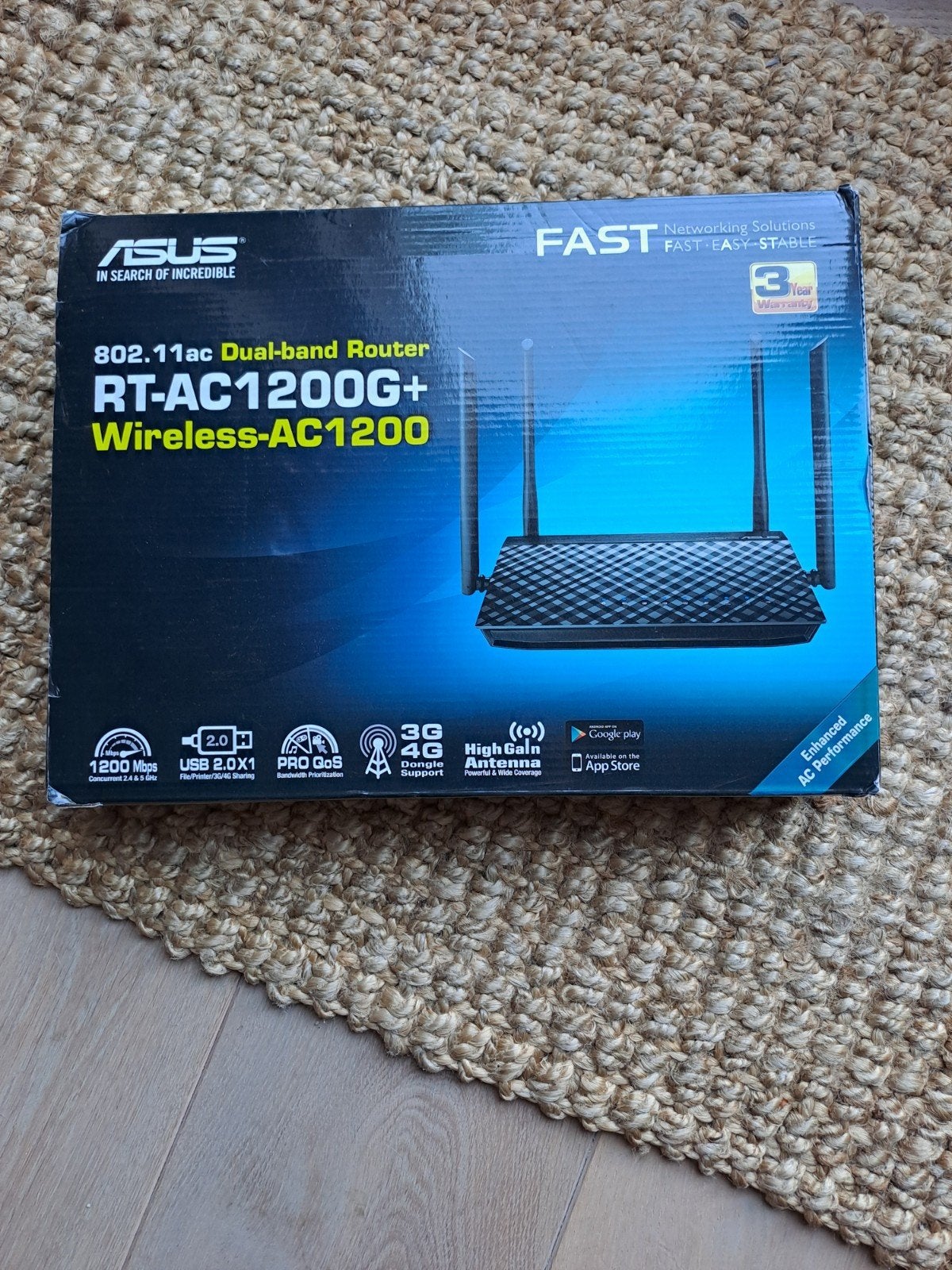 ASUS RT-AC1200G+ Dual-band Wifi Router, Ophalen of Verzenden, Zo goed als nieuw, Router, ASUS