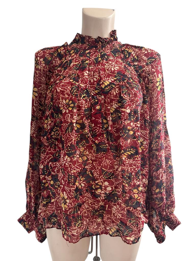 Ba&sh blouse S, Ophalen of Verzenden, Zo goed als nieuw, Rood