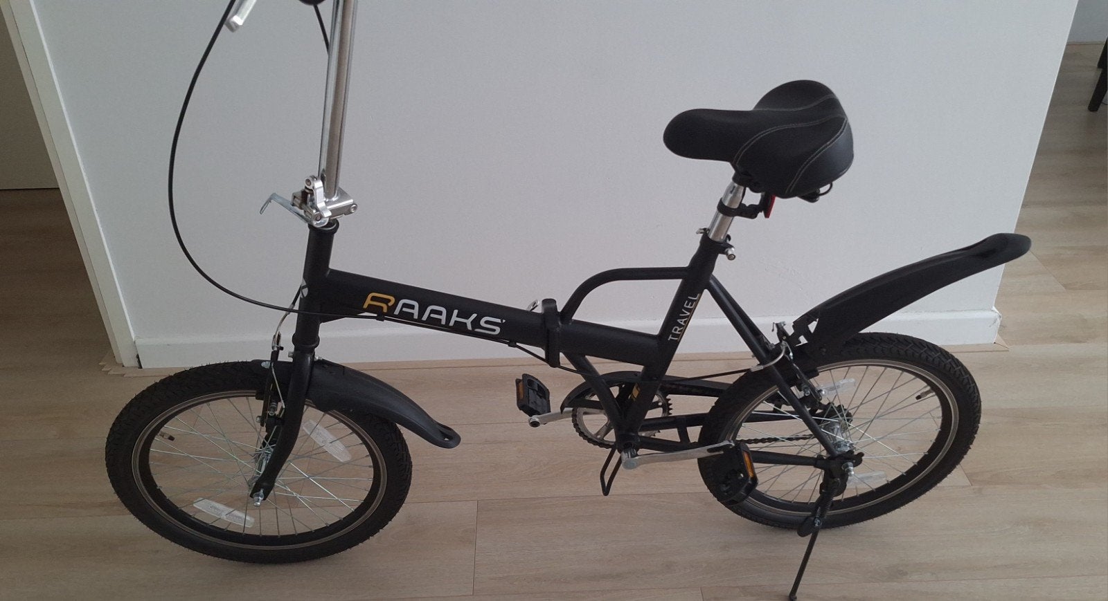 RAAKS Travel opvouwbare fiets - 20 inch, 20 inch of meer, Velgrem, Nieuw, Totaal opvouwbaar