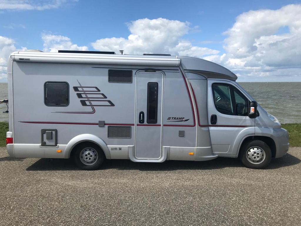 Hymer tramp 574sl 2008, Caravans en Kamperen, Campers, Ringverwarming, Fiat, Reservewiel, Particulier
