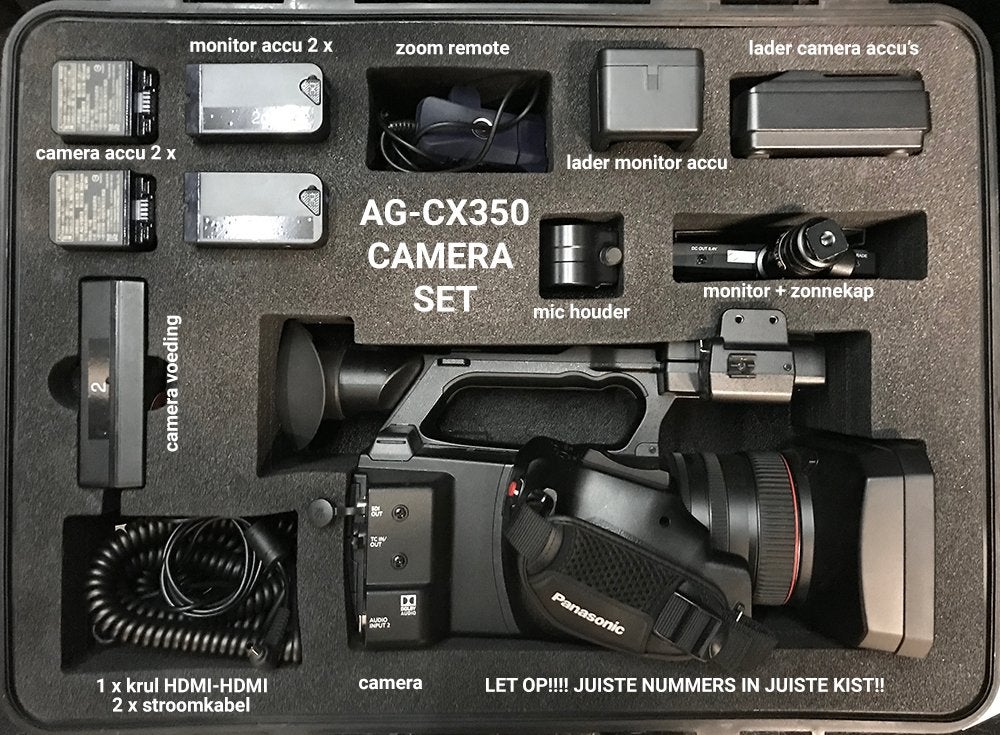 AG-CX350E (Nog 2 complete sets. Ook per set te koop), Audio, Tv en Foto, Videocamera's Digitaal, Ophalen, Gebruikt, Panasonic
