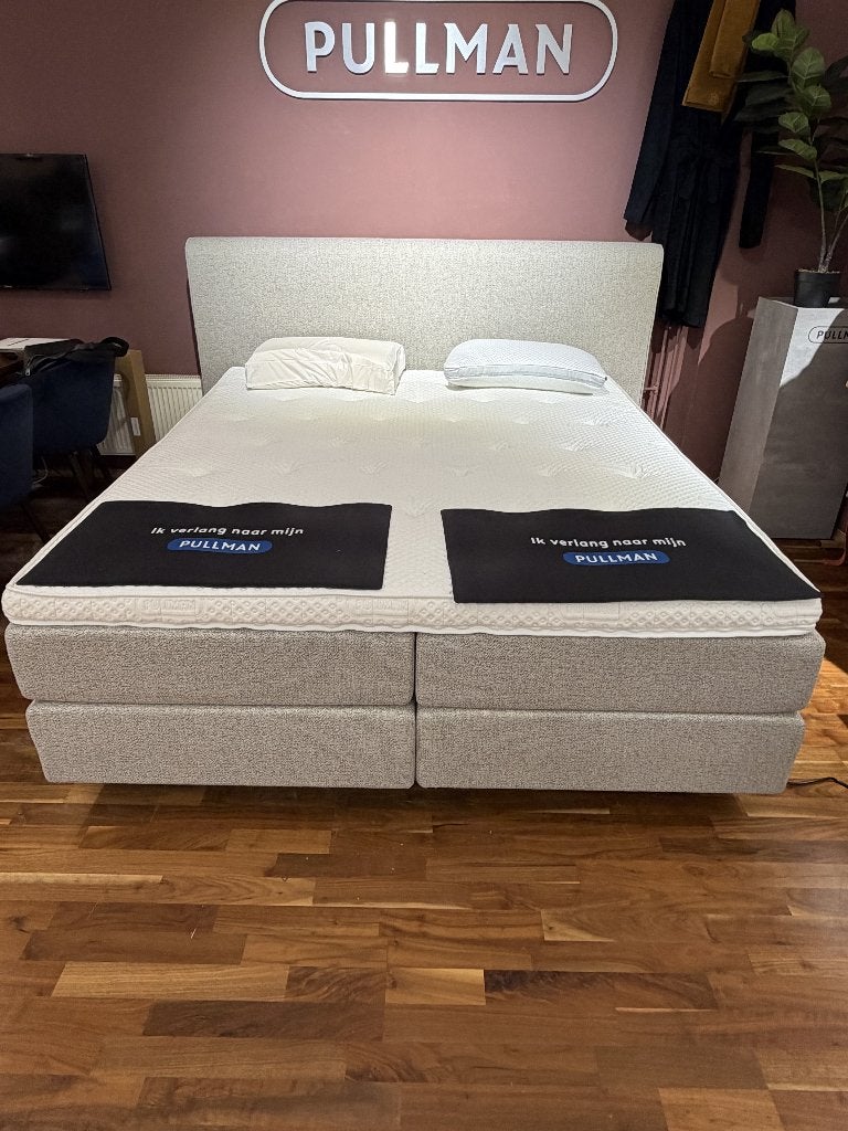 showroommodel! Luxe Pullman Cleveland Boxspring 180x210 cm, Ophalen of Verzenden, 180 cm, Hout, Nieuw