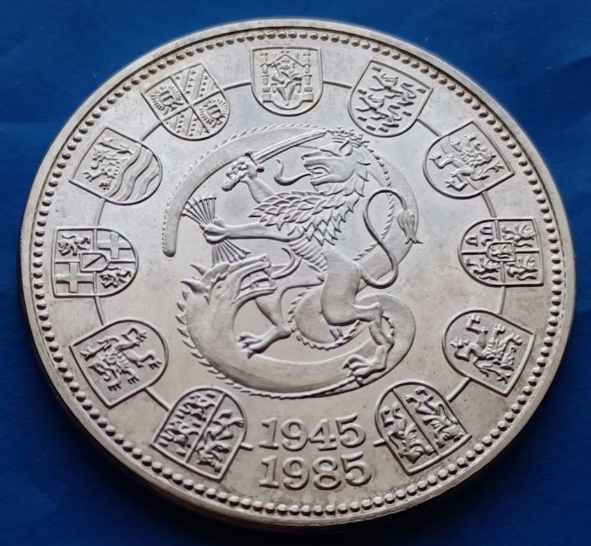 Penning 40 jaar Bevrijd - 1945-1985 NMB Bank UNC, Verzenden, Overige materialen, Nederland