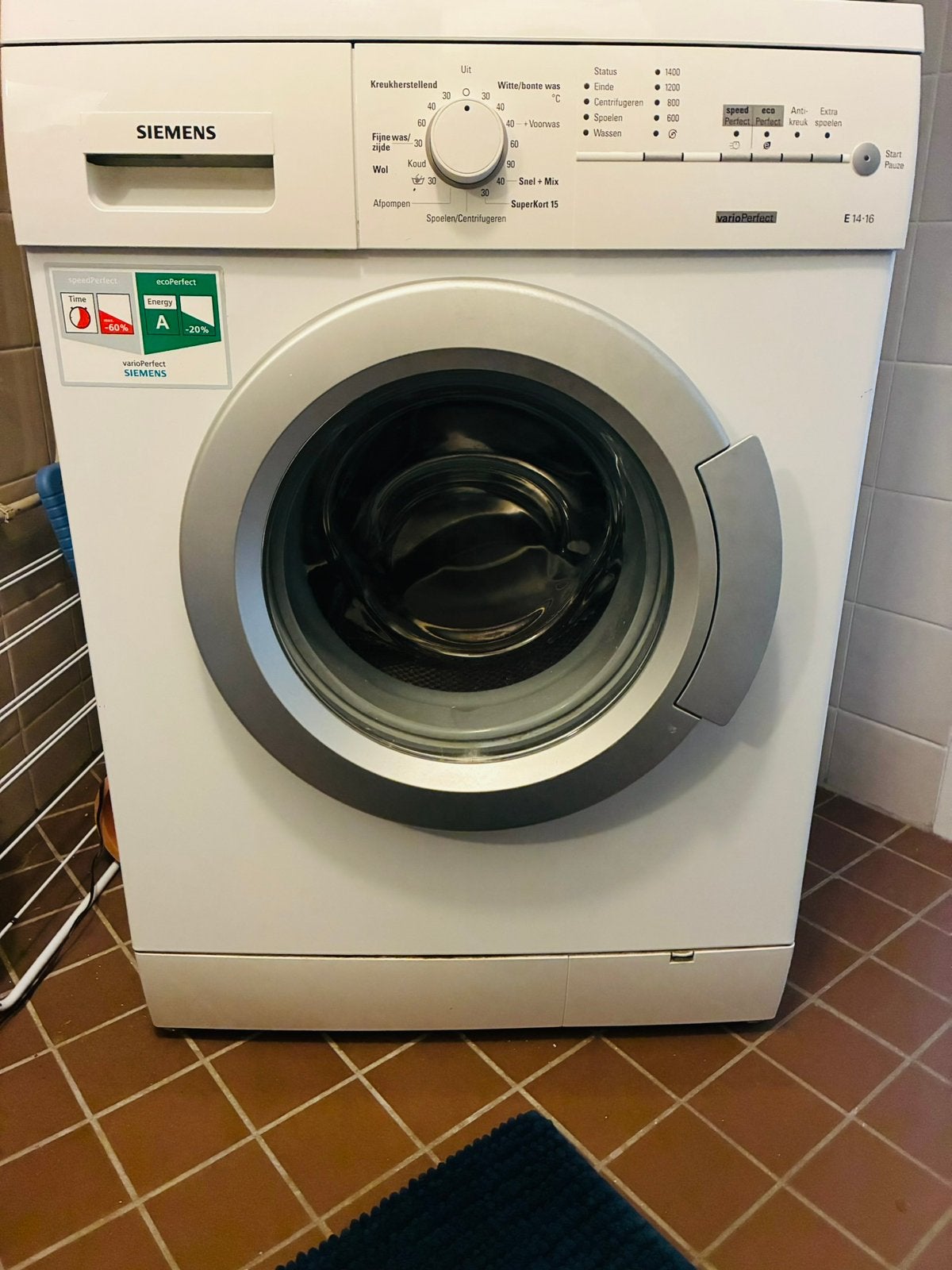 Siemens wasmachine, Witgoed en Apparatuur, Ophalen, Gebruikt, Voorlader, Kort programma