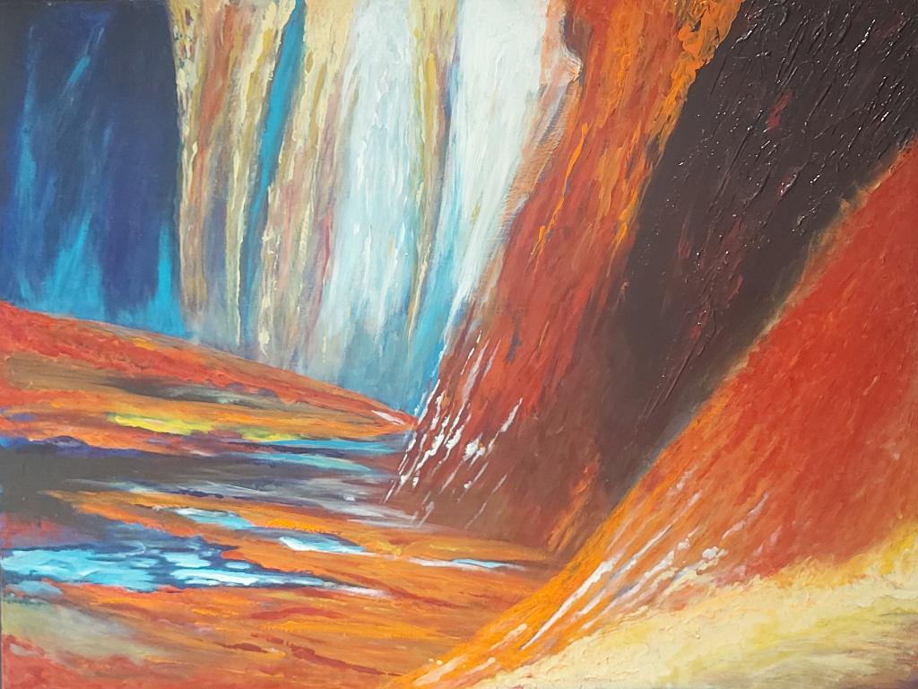 Abstract schilderij, Antiek en Kunst, Kunst | Schilderijen | Abstract, Ophalen