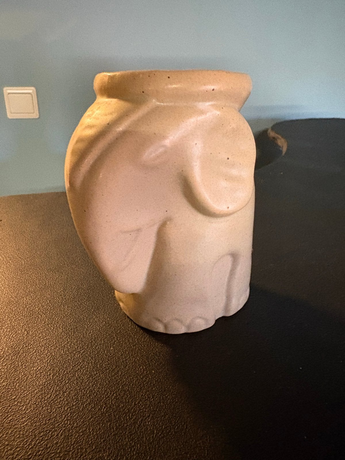 Olifant theelichthouder/waxbrander, Ophalen, Gebruikt, Beige, Overige stijlen