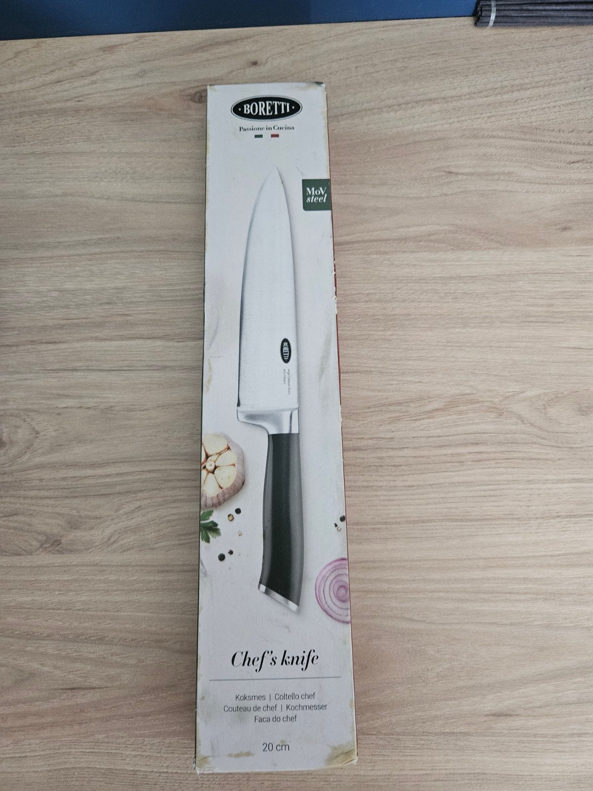 Boretti Koksmes 20 cm - Nieuw in verpakking, Overige typen, Ophalen of Verzenden, Metaal, Overige merken