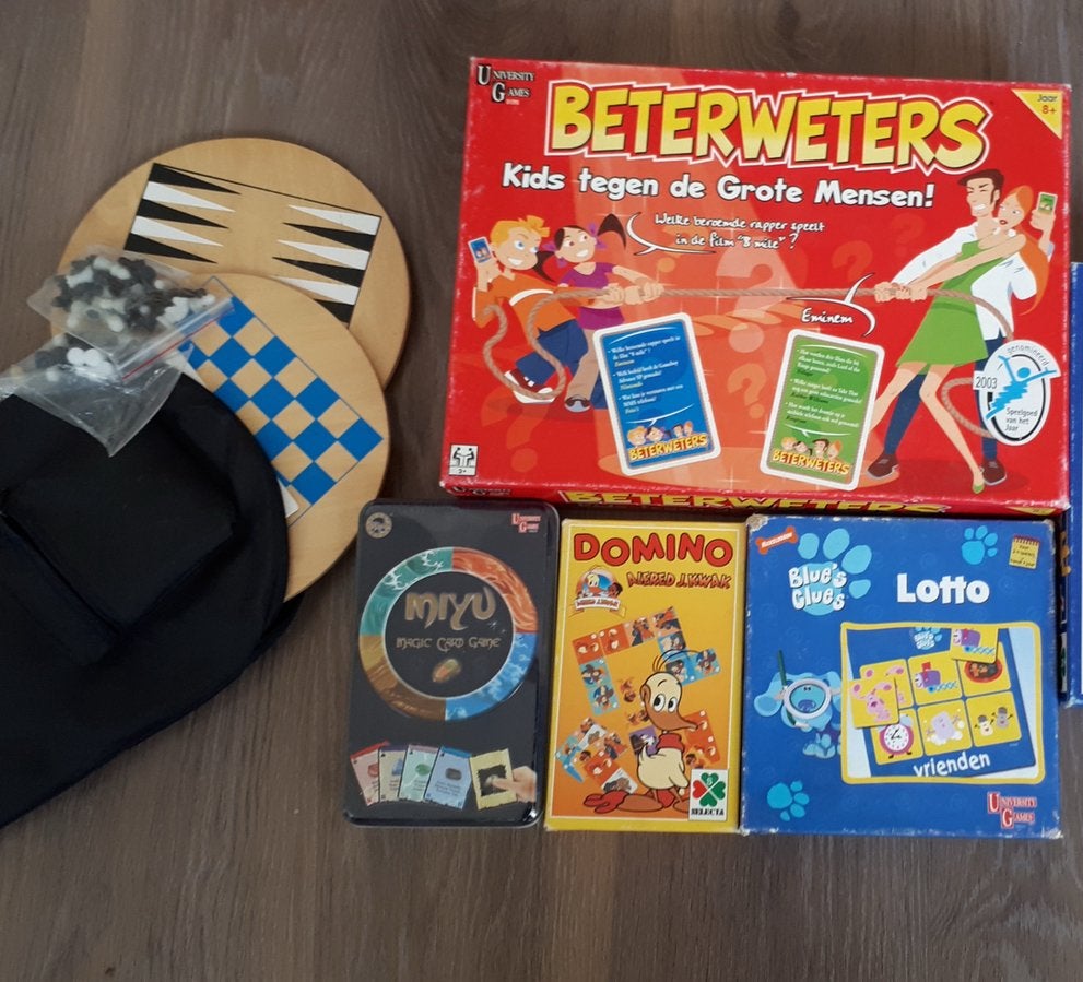 Beterweters/ lotto/ domino/ miyu/ reis spelletjes, Ophalen of Verzenden, Gebruikt