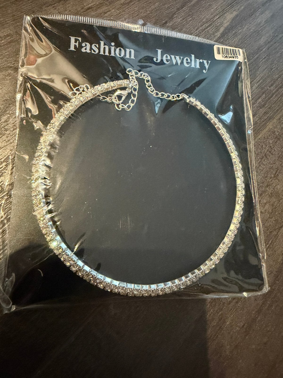Partij 6 stuks luxe strass kettingen 19/1, Verzenden, Nieuw, Zilver, Overige materialen