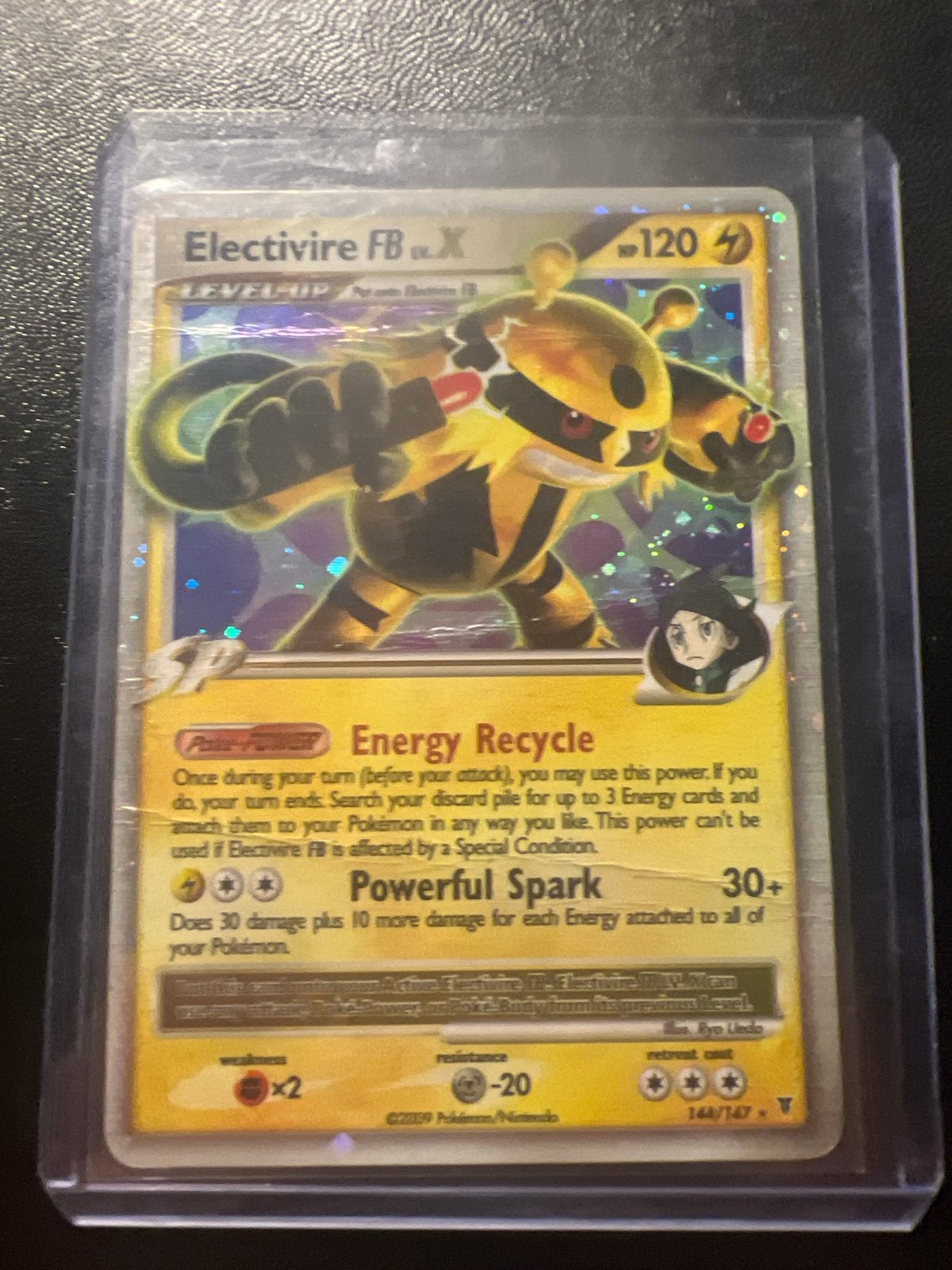 Electivire FB X Pokémon kaart - Glanzend en Zeldzaam, Ophalen of Verzenden, Gebruikt, Losse kaart, Foil