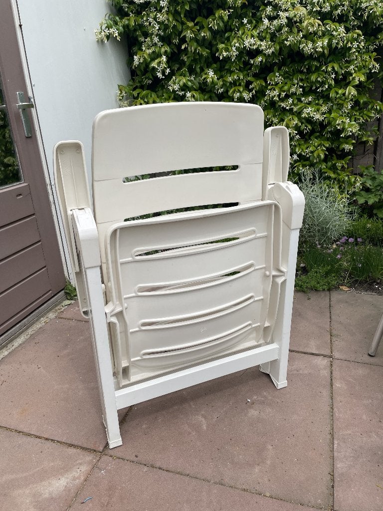 Hartman tuinstoelen, Ophalen, Gebruikt, Kunststof, Verstelbaar