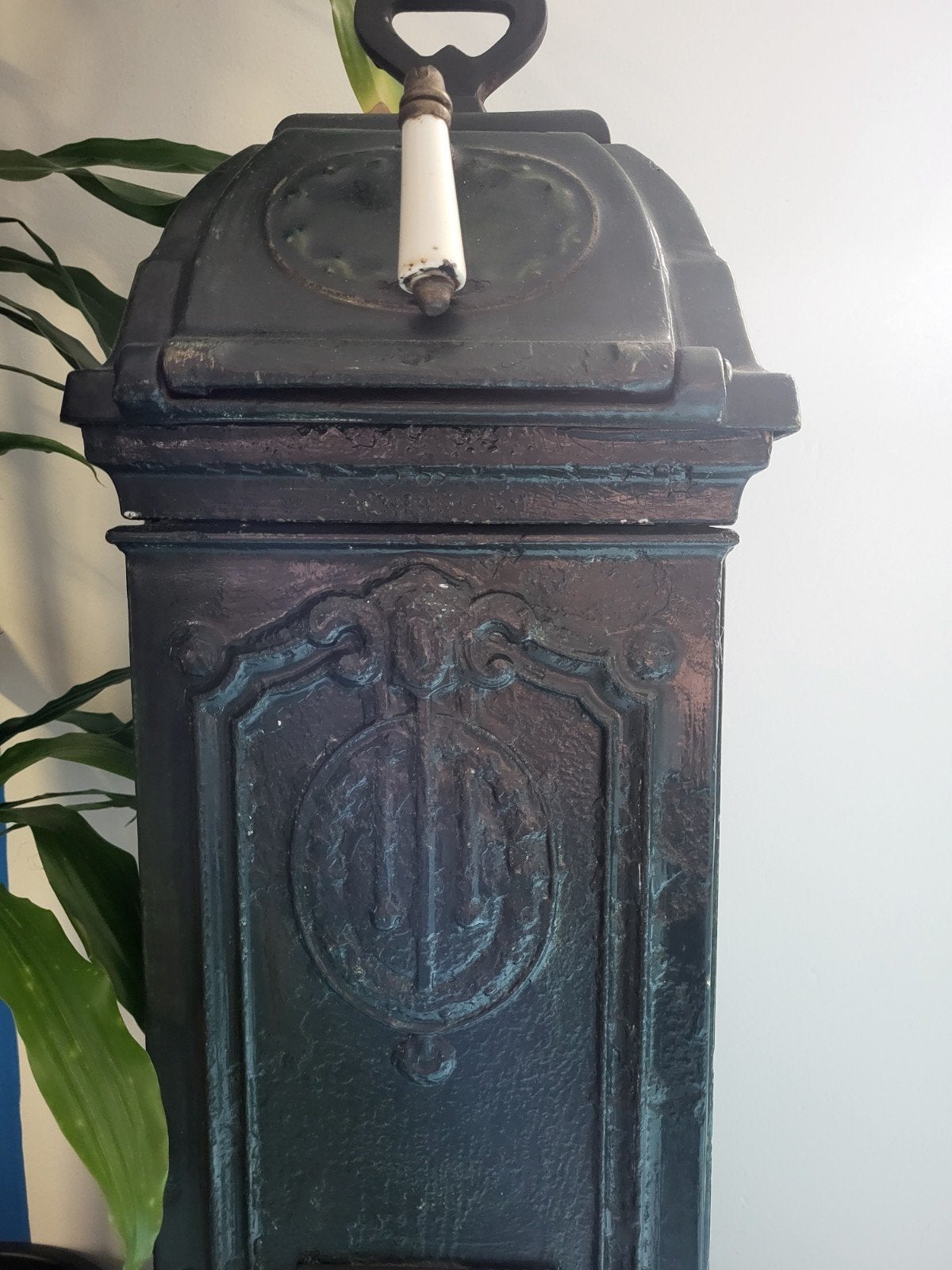 Mooie emaille Art nouveau Art Deco houtkachel uit de jaren 2, Ophalen, Gebruikt, Hout, Houtkachel