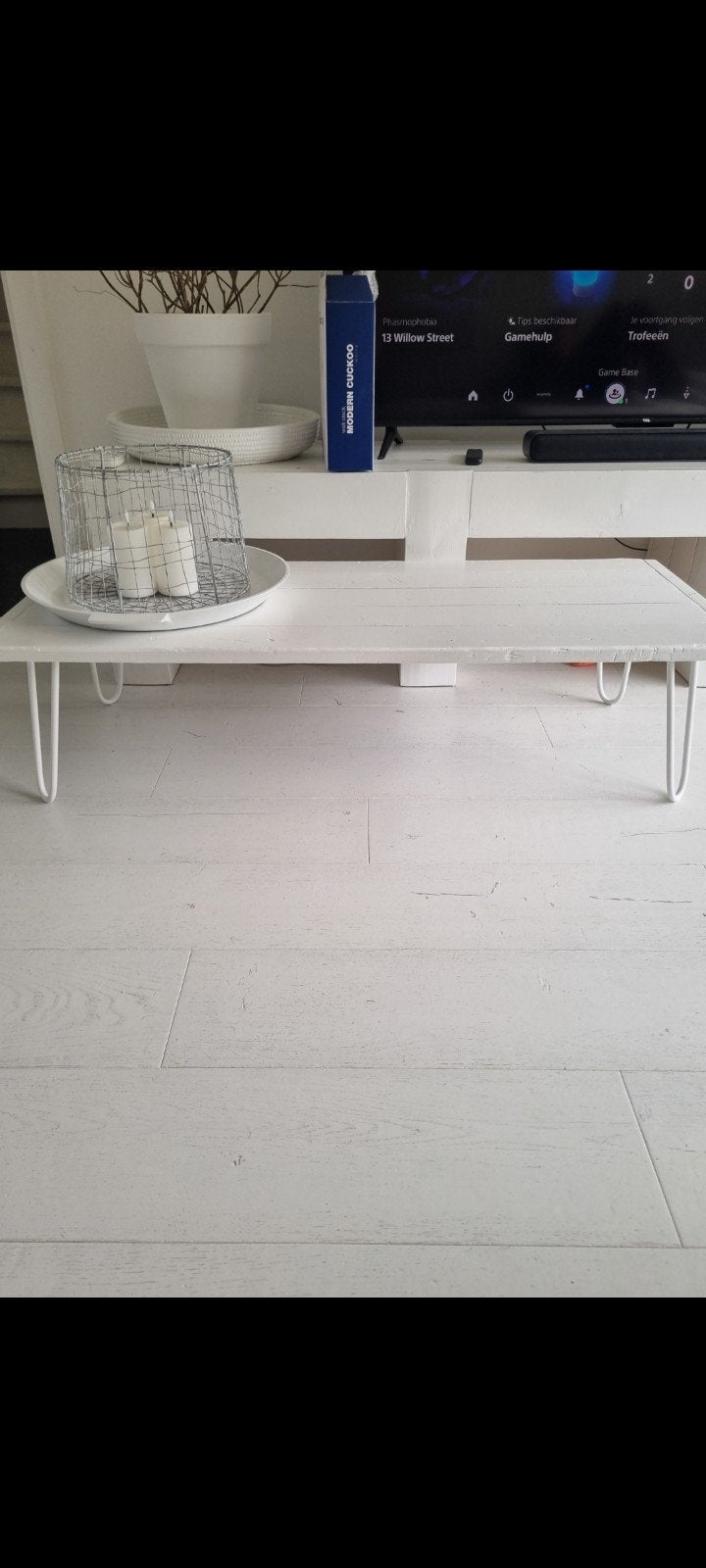 Zeer leuke ibiza style salontafel te koop, Ophalen, 100 tot 150 cm, 50 tot 100 cm, Zo goed als nieuw
