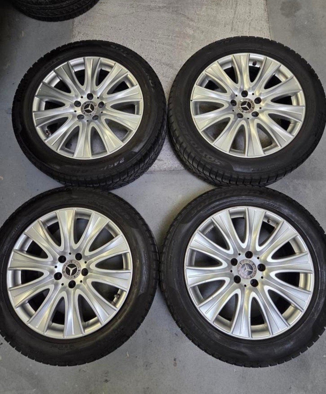 Originele Mercedes velgen, Auto-onderdelen, Banden en Velgen, Ophalen, 18 inch, Banden en Velgen, Winterbanden