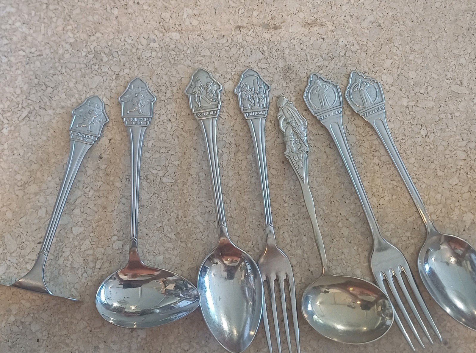 Vintage Kinderbestek: Tom Poes, Nutricia, Bruintje Beer, Ophalen of Verzenden