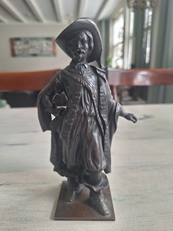 Musketier beeldje, Antiek en Kunst, Ophalen of Verzenden, Klassiek, Minder dan 20 cm