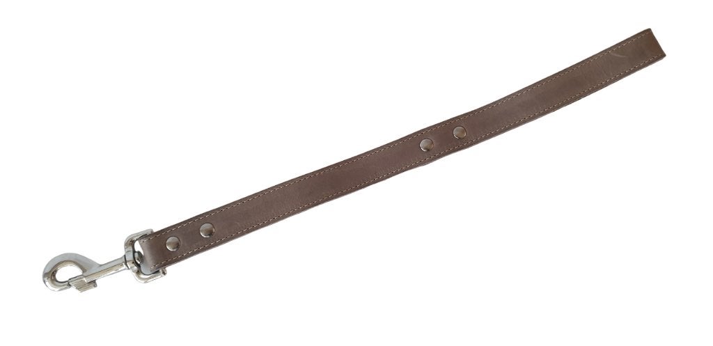 JACK AND VANILLA Korte Riem Vetleder Grijs 2,5x50 cm KOOPJE!, Ophalen of Verzenden, Nieuw, Hondenriem