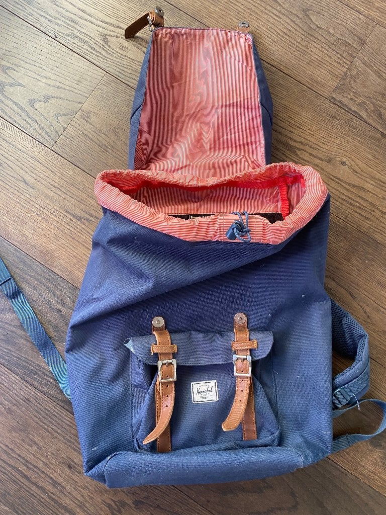 Herschel Schooltas, Ophalen of Verzenden, 50 cm of meer, Gebruikt, 30 tot 40 cm