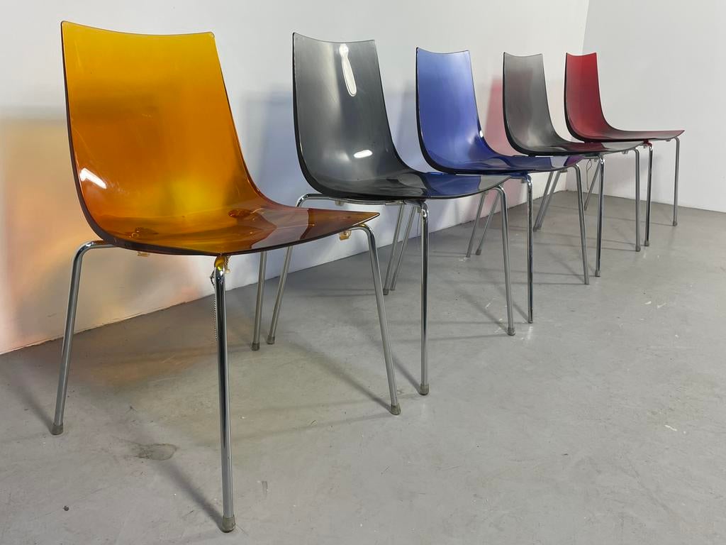 34x Softline Allkit Design Stapelstoelen, Ophalen, Gebruikt, Blauw, Softline