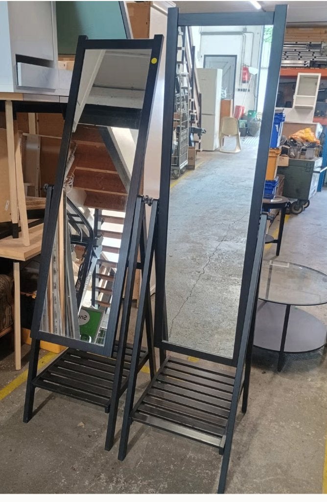 passpiegel 2x Ikea isfjorden  staande spiegel €15 stuk, Huis en Inrichting, Minder dan 50 cm, Gebruikt, ., .
