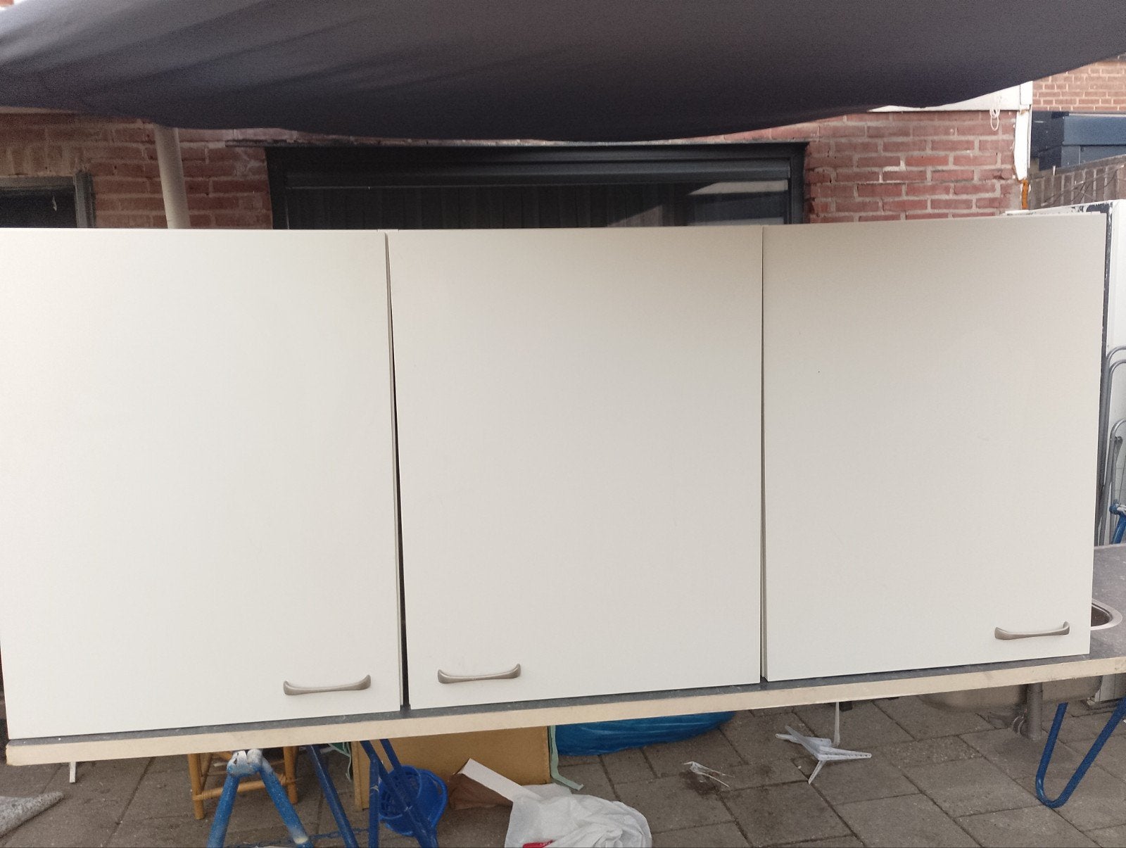 3 gebruikte Bruynzeel bovenkastjes 78x50x34 cm, Ophalen, Gebruikt