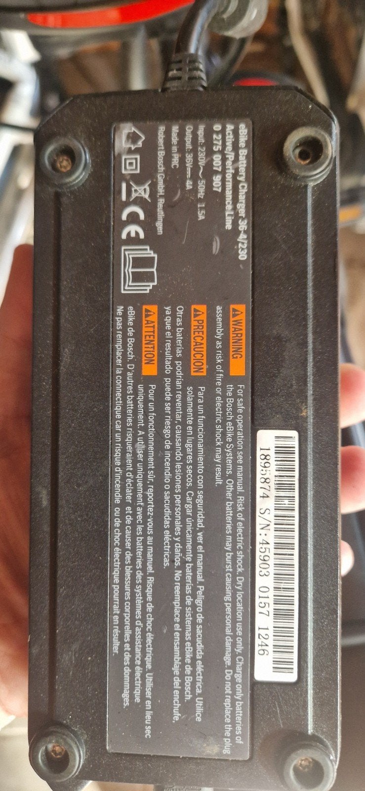 Bosch eBike Acculader 36V 4A - Active/Performance Line, Ophalen of Verzenden