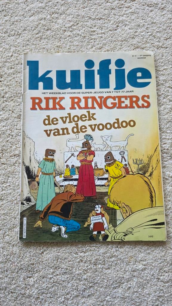 Kuifje Weekblad - Rik Ringers: De Vloek van de Voodoo, Boeken, Stripboeken, Eén stripboek, Ophalen of Verzenden, Gelezen, Tibet (Rik Ringers)