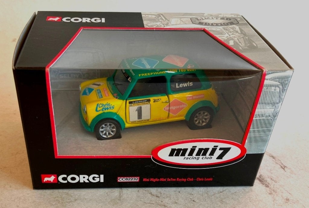 Mini Se7en Racing Club Chris Lewis Corgi CC82232., Ophalen of Verzenden, Zo goed als nieuw, Auto
