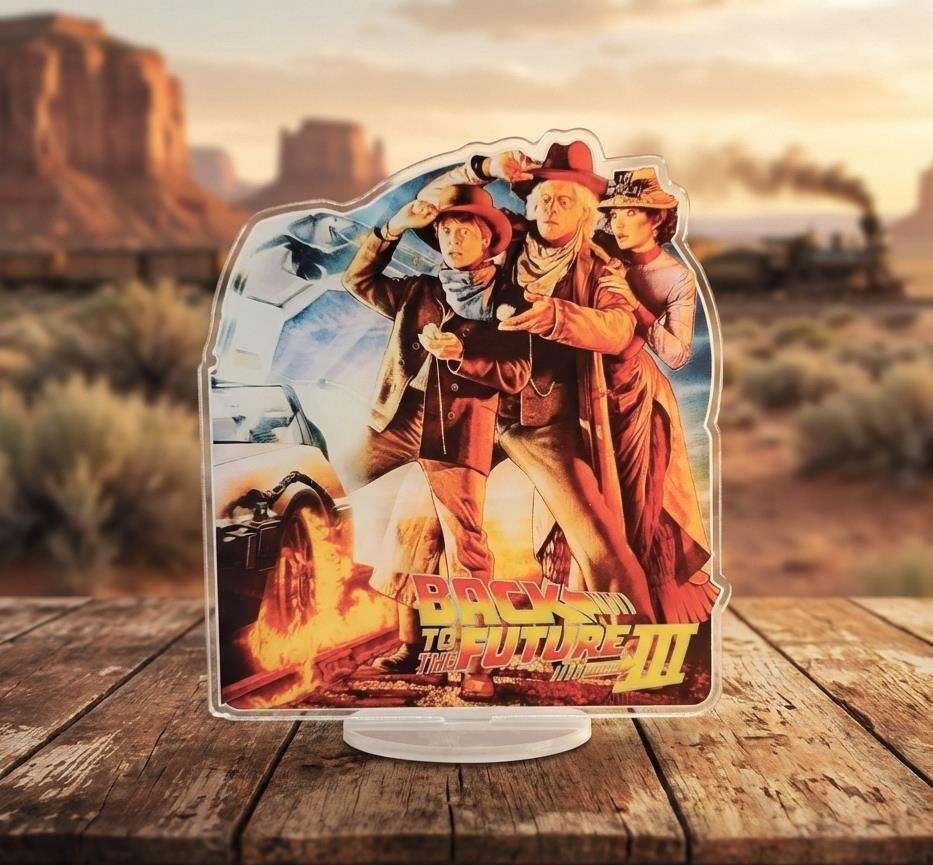 Back to the Future 3 Acrylic film Standee, Verzenden, Nieuw, Film, Foto of Kaart