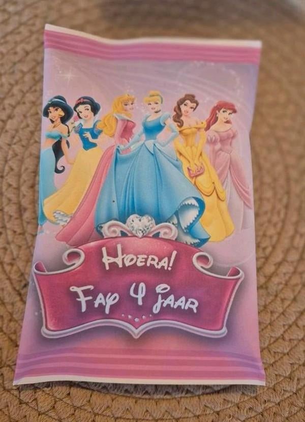 Prinsessen chips traktatie, Hobby en Vrije tijd, Feestartikelen, Ophalen of Verzenden, Nieuw, Feestartikel, Verjaardag