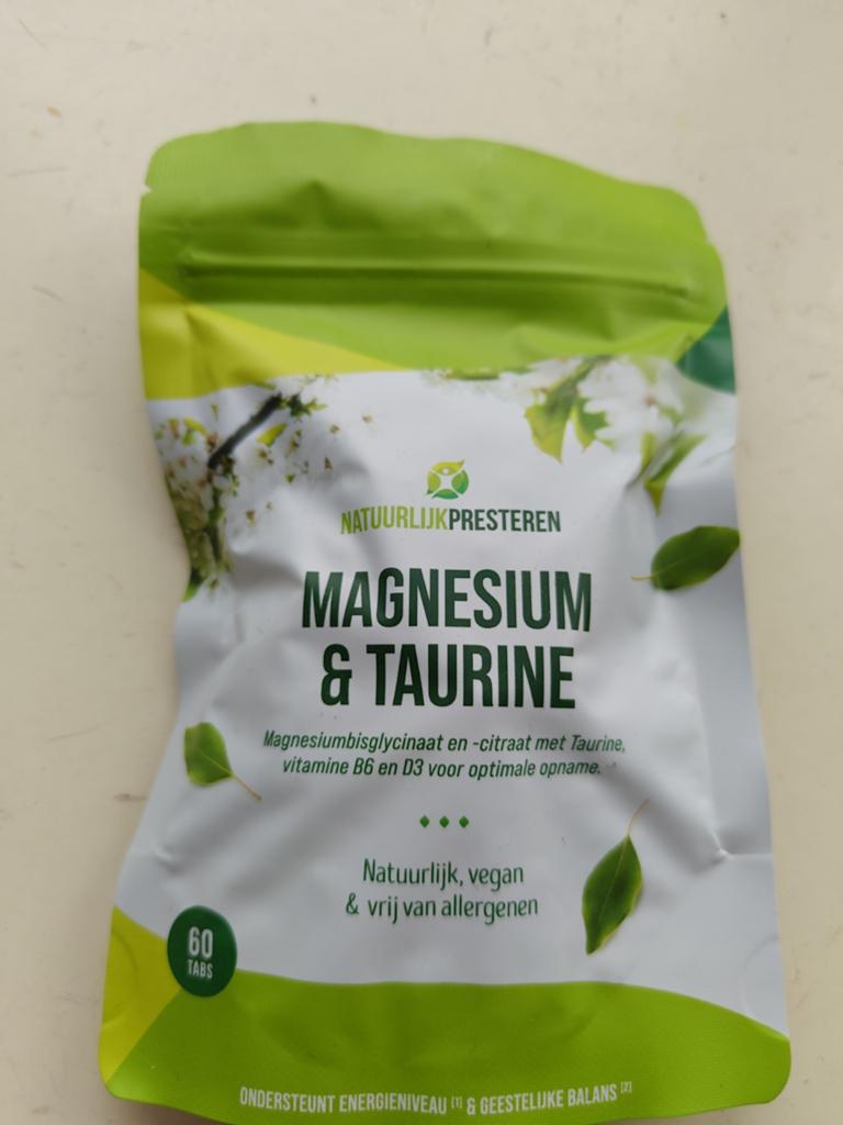 Magnesium & Taurine supplement - 60 tabs, Verzenden, Nieuw, Poeder of Drank