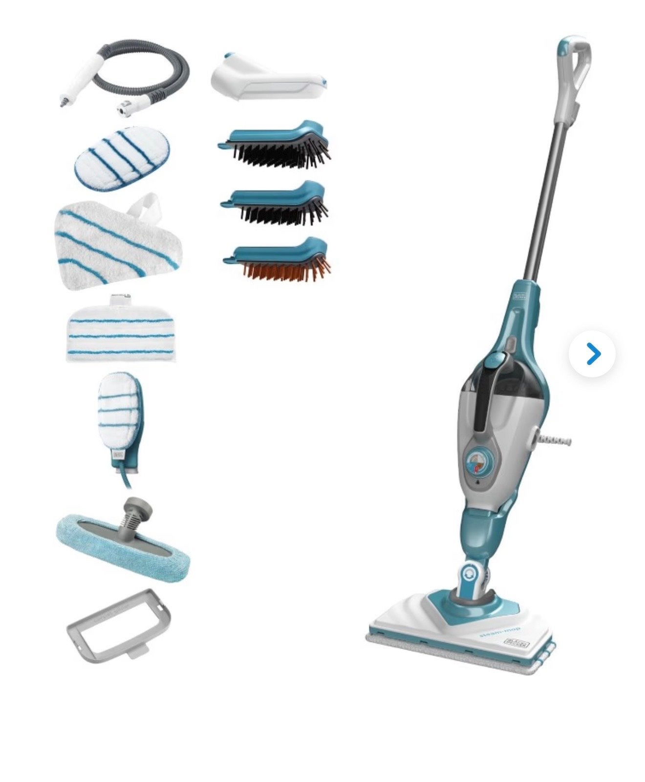 BLACK+DECKER 13-in-1 Steam-mop met SteaMitt, Ophalen, Reservoir, Overige merken, Inclusief accessoires