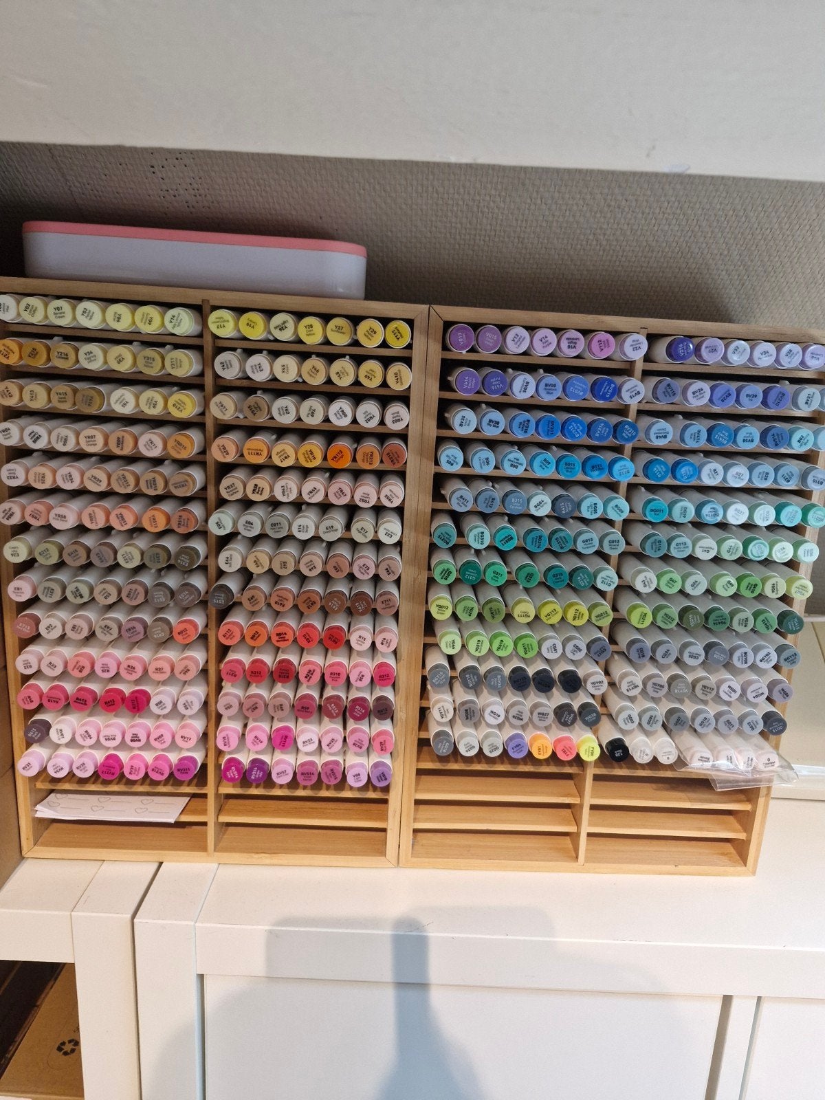 Complete set Ohuhu markers: brush en fine tip, Hobby en Vrije tijd, Ophalen, Zo goed als nieuw, Potlood of Stift