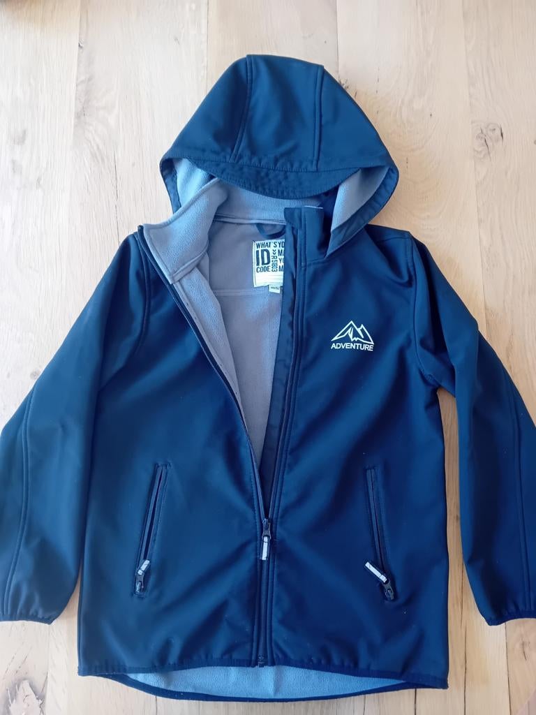Zwart winddicht jasje mt 146/152, Kinderen en Baby's, Ophalen, Gebruikt, Meisje, Jas