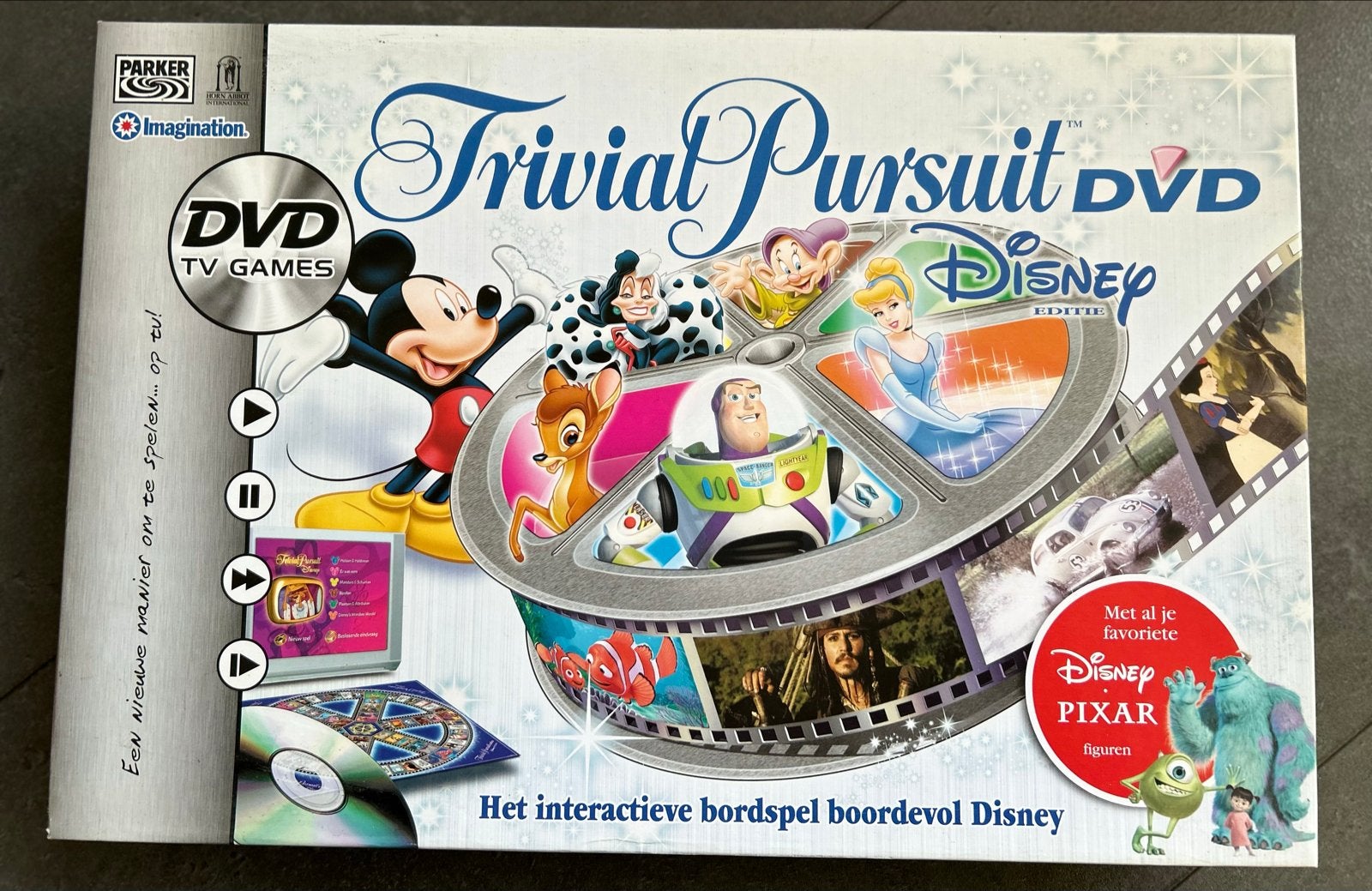 Trivial Pursuit DVD Disney Editie - Interactief Bordspel, Hobby en Vrije tijd, Gezelschapsspellen | Bordspellen, Drie of vier spelers