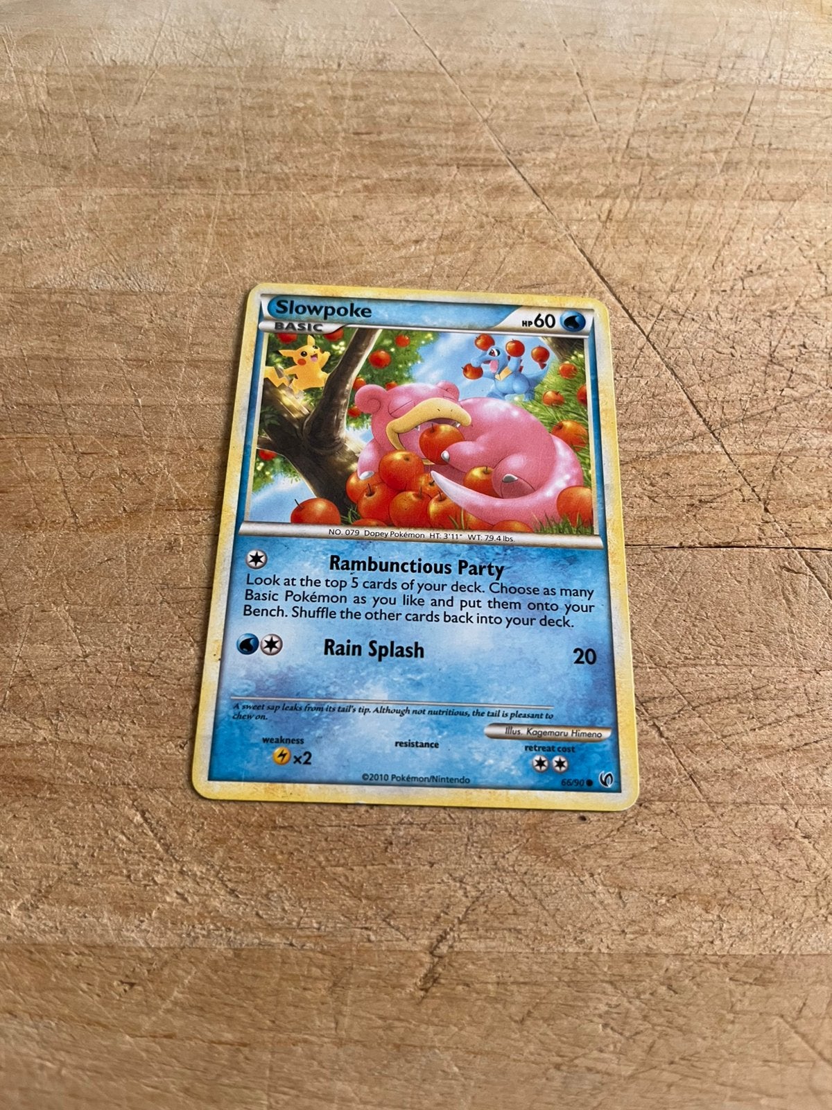 Pokemon Slowpoke #66/90, Ophalen of Verzenden, Zo goed als nieuw