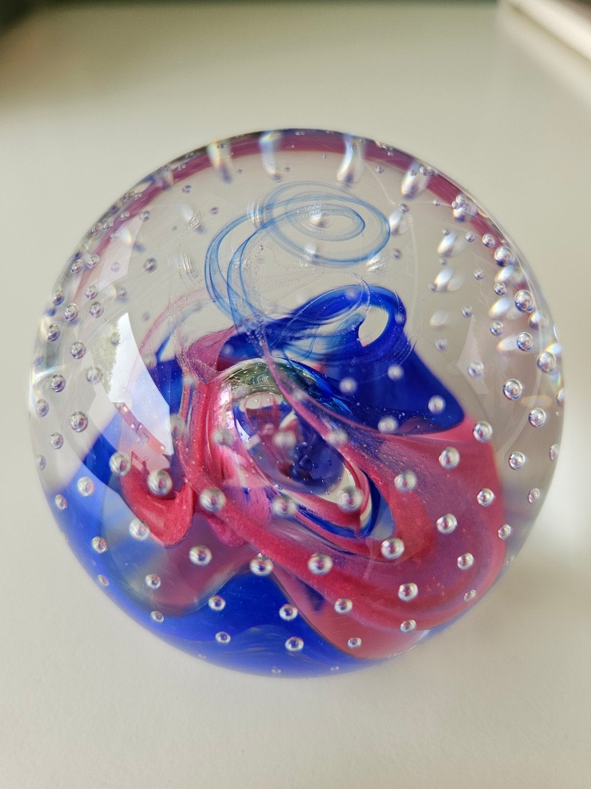 Uniek Caithness Glass presse-papier 'Reflection '95', Ophalen of Verzenden