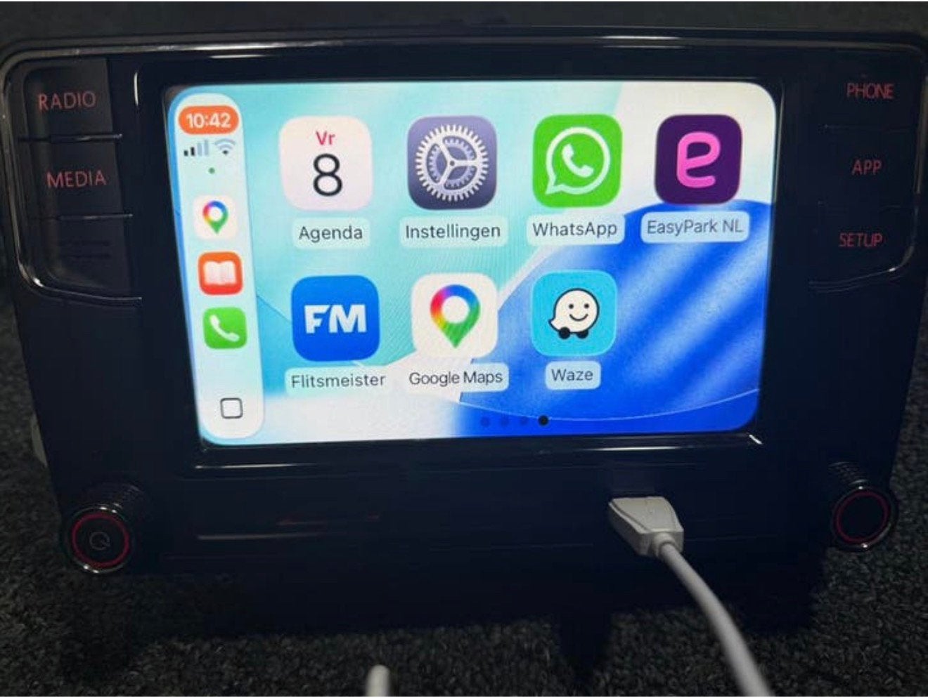 RCD360 Originele Radio Volkswagen seat Skoda CarPlay android, Ophalen, Zo goed als nieuw