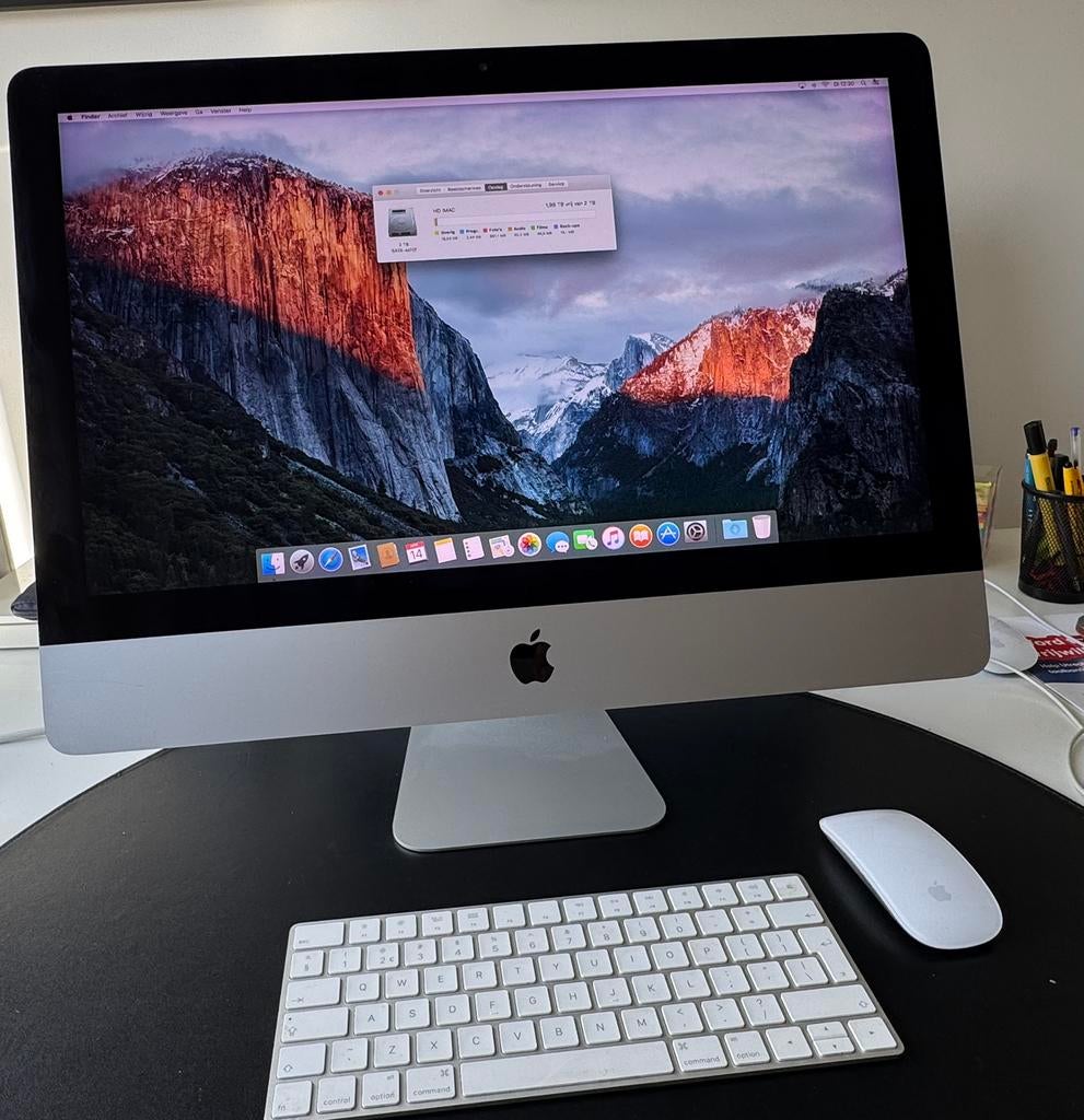 iMac 21,5 inch, 16GB, HD 2TB, 2015, Computers en Software, Apple Desktops, Ophalen, Gebruikt, HDD, IMac