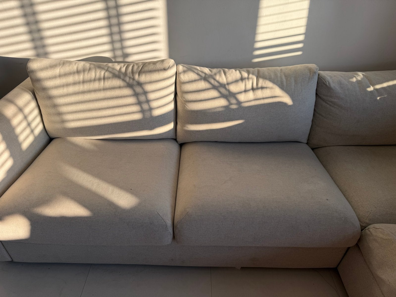 Ikea Vimle slaapbank (hoekbank) met voetenbank, Ophalen, Gebruikt, 100 tot 125 cm, 300 cm of meer