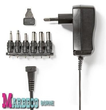 Universele AC voedingsadapter, 3 t/m 12 volt, 0,6 A, Nedis, Nieuw, Info@marbeco.nl, Ophalen of Verzenden