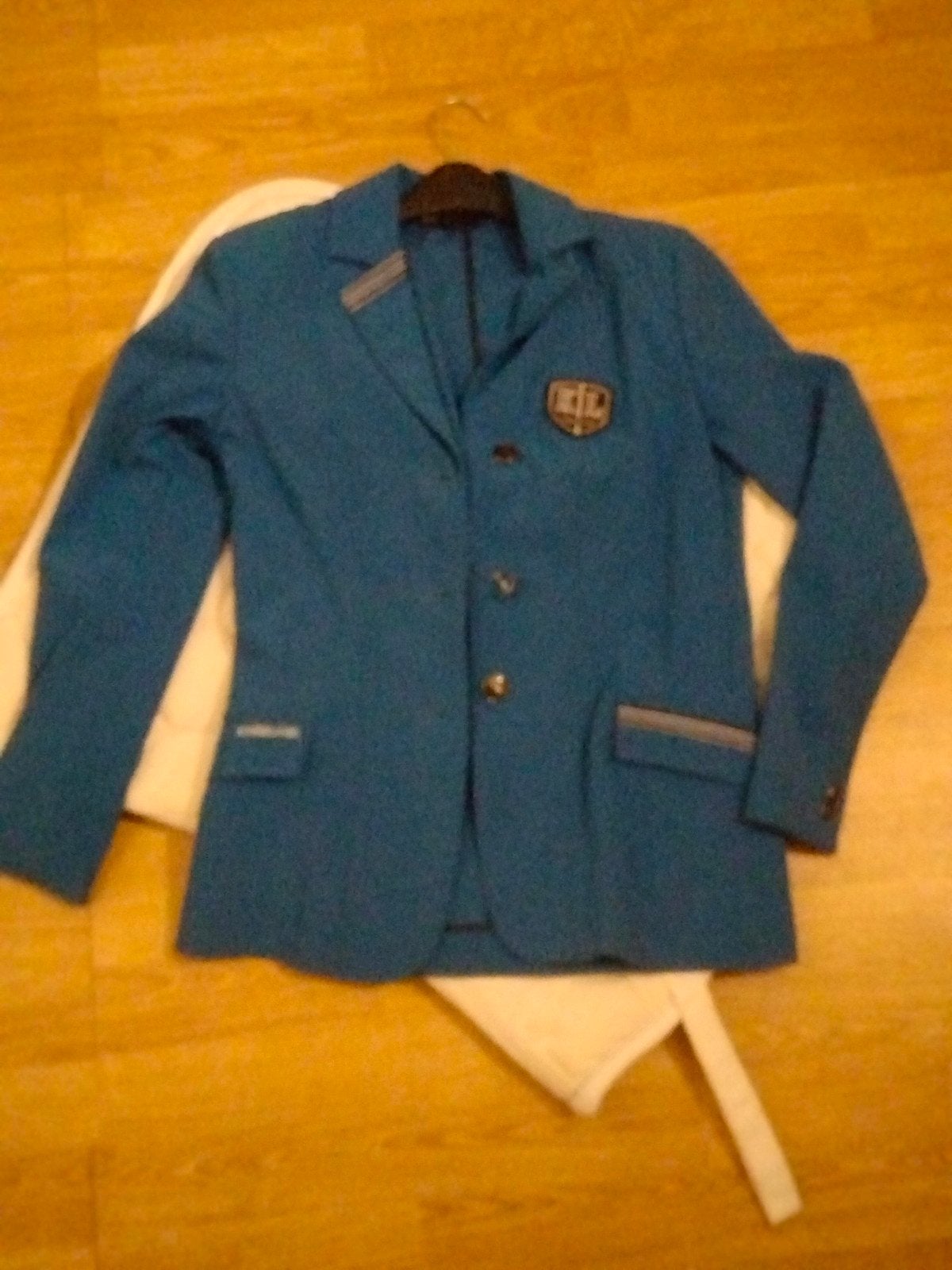 Kinder wedstrijd jasje, Dieren en Toebehoren, Paardrijkleding, Blauw, Kingsland, Kinderen, Ophalen of Verzenden