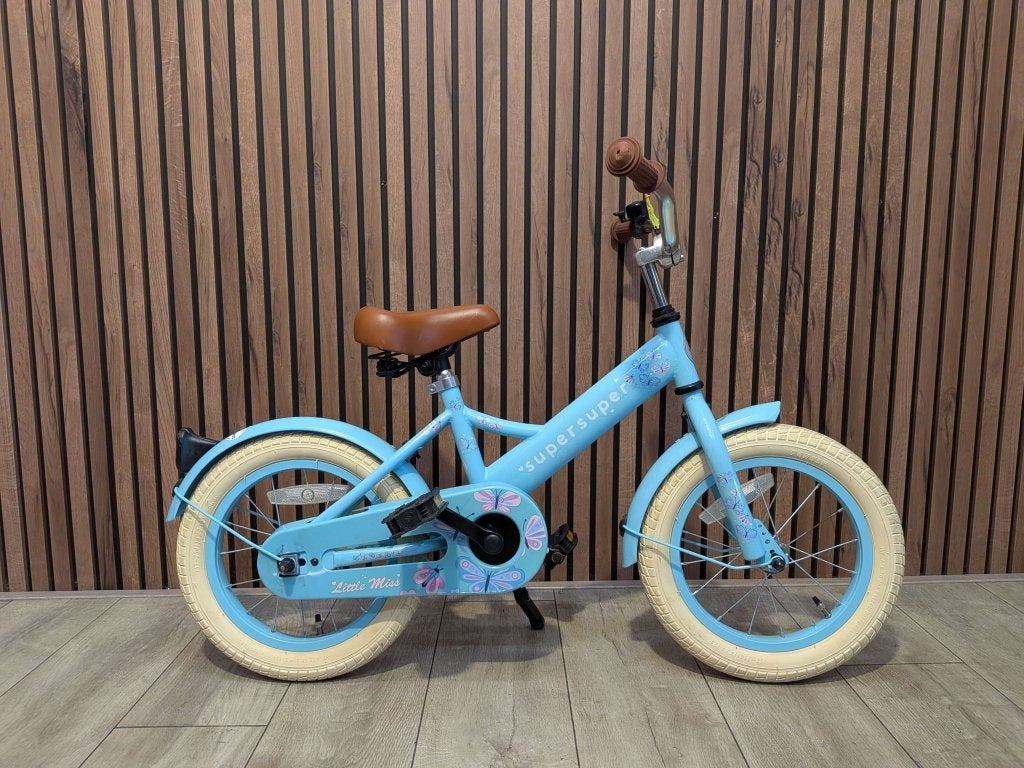 Super Super Little Miss 14 inch meisjesfiets, Terugtraprem, Gebruikt, Niet ingevuld, 14 inch of minder
