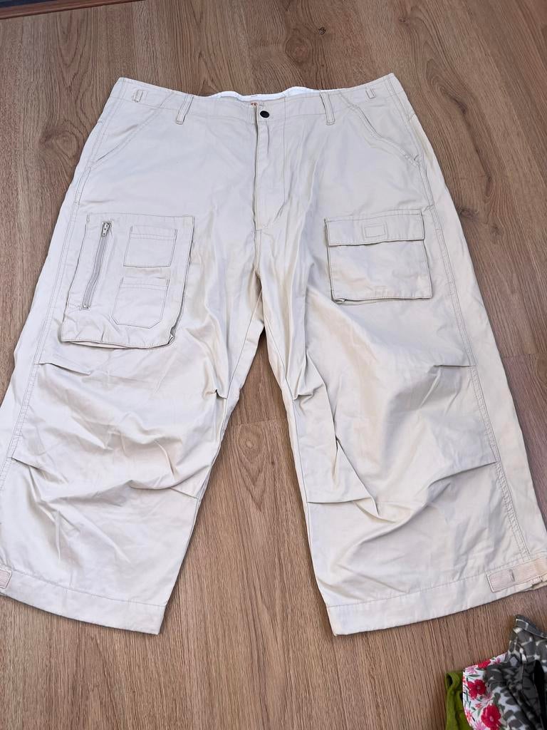 Checker trousers beige broek xl travel veel zakken, Beige, Maat 46/48 (XL) of groter, Ophalen of Verzenden, Zo goed als nieuw