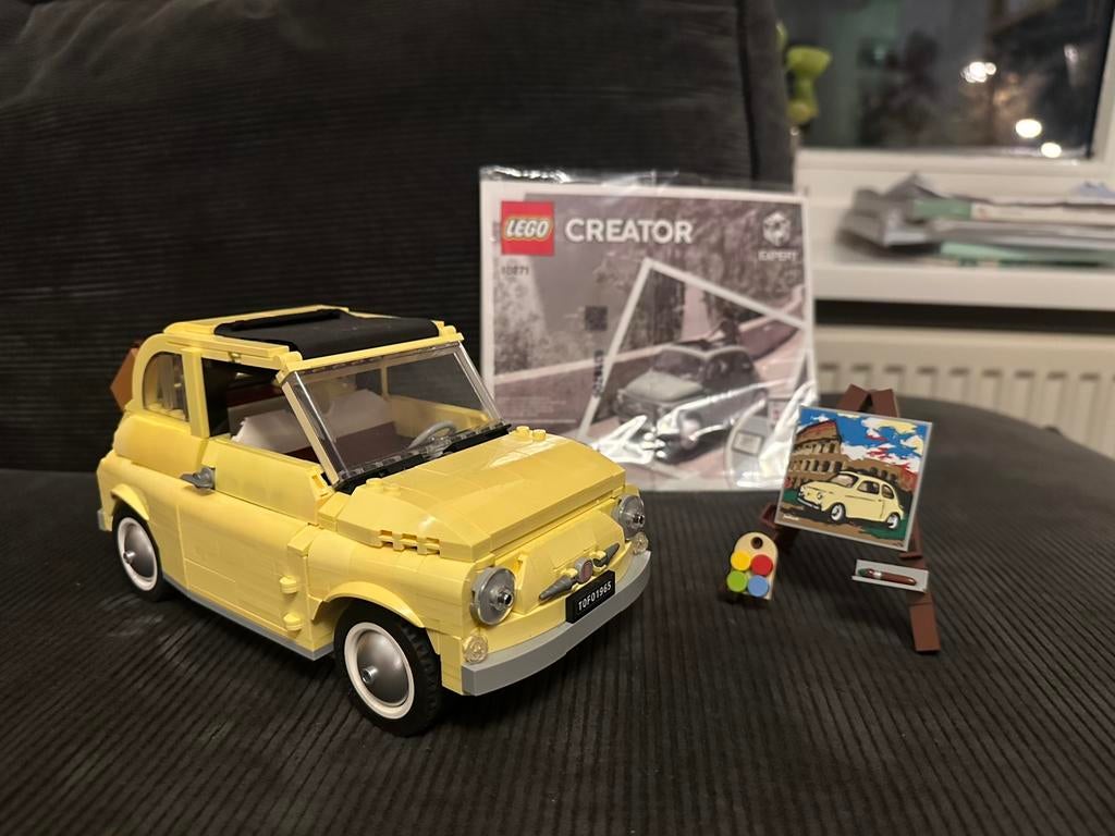 Lego 10271 Fiat 500 Compleet, Lego, Ophalen of Verzenden, Zo goed als nieuw, Inclusief instructies
