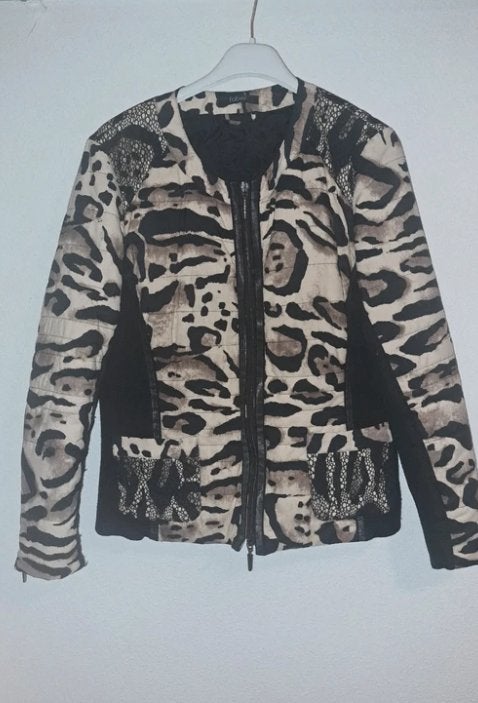 Chique damesjasje met dierenprint maat XL, Meerkleurig, Maat 46/48 (XL) of groter, Ophalen of Verzenden, Jasje